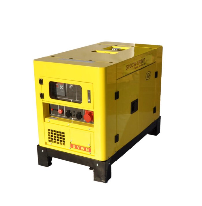 Grupo electrógeno diésel cabinado insonorizado 14 kVA - 220 V-380 V / 50 Hz trifásico GVDCW-18000 T - Imagen 2